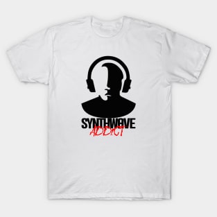 Synthwave Addict - Black T-Shirt